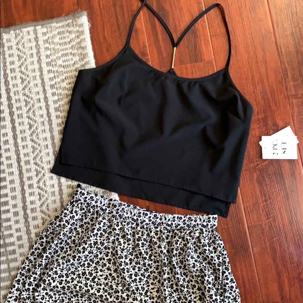 Crop top and skirt set